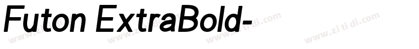 Futon ExtraBold字体转换